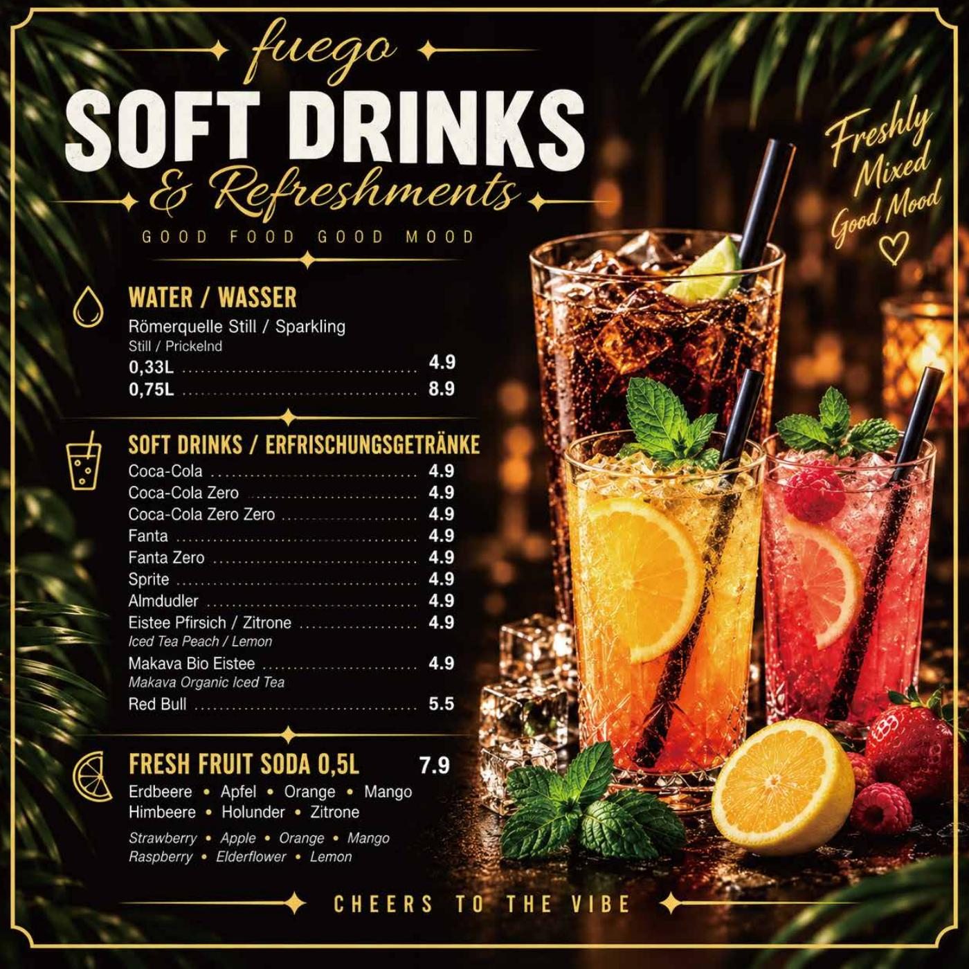 Softdrinks, Wasser & Fruchtsoda – Originalkarte, Seite 15