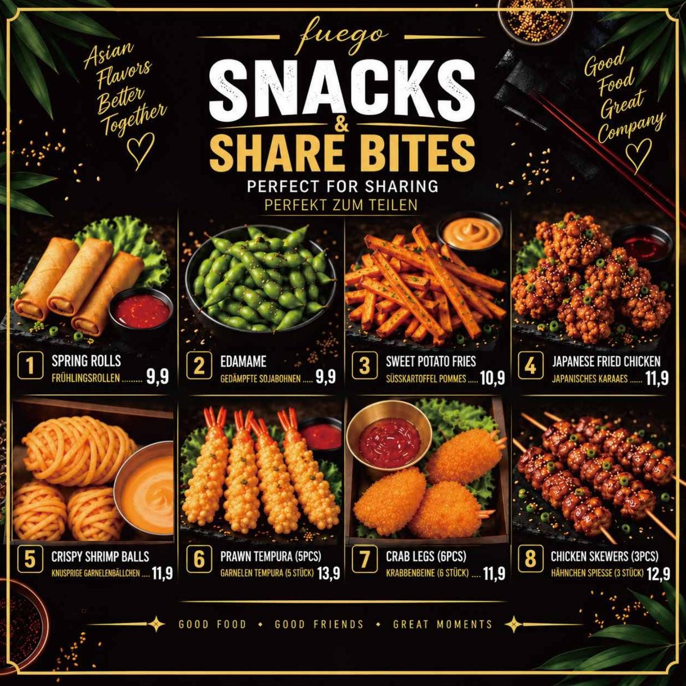Asian Share Bites – Originalkarte, Seite 21