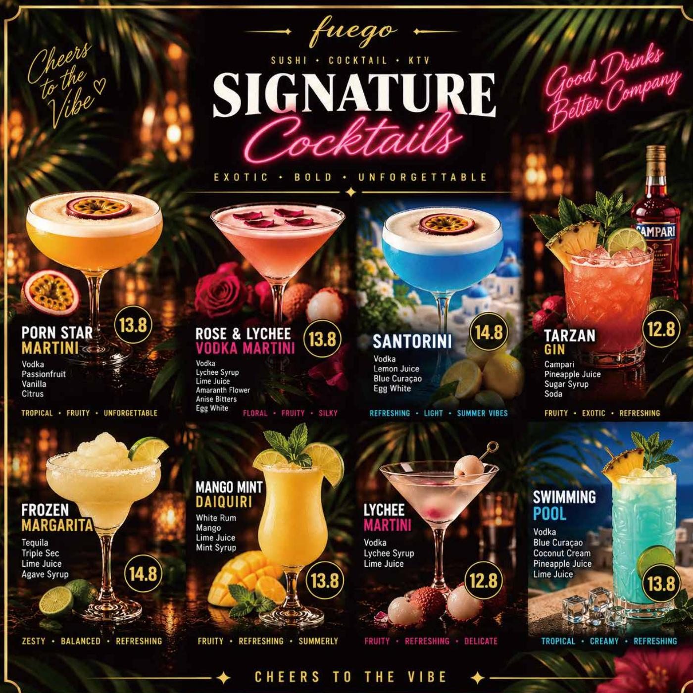 Signature Cocktails – Originalkarte, Seite 9