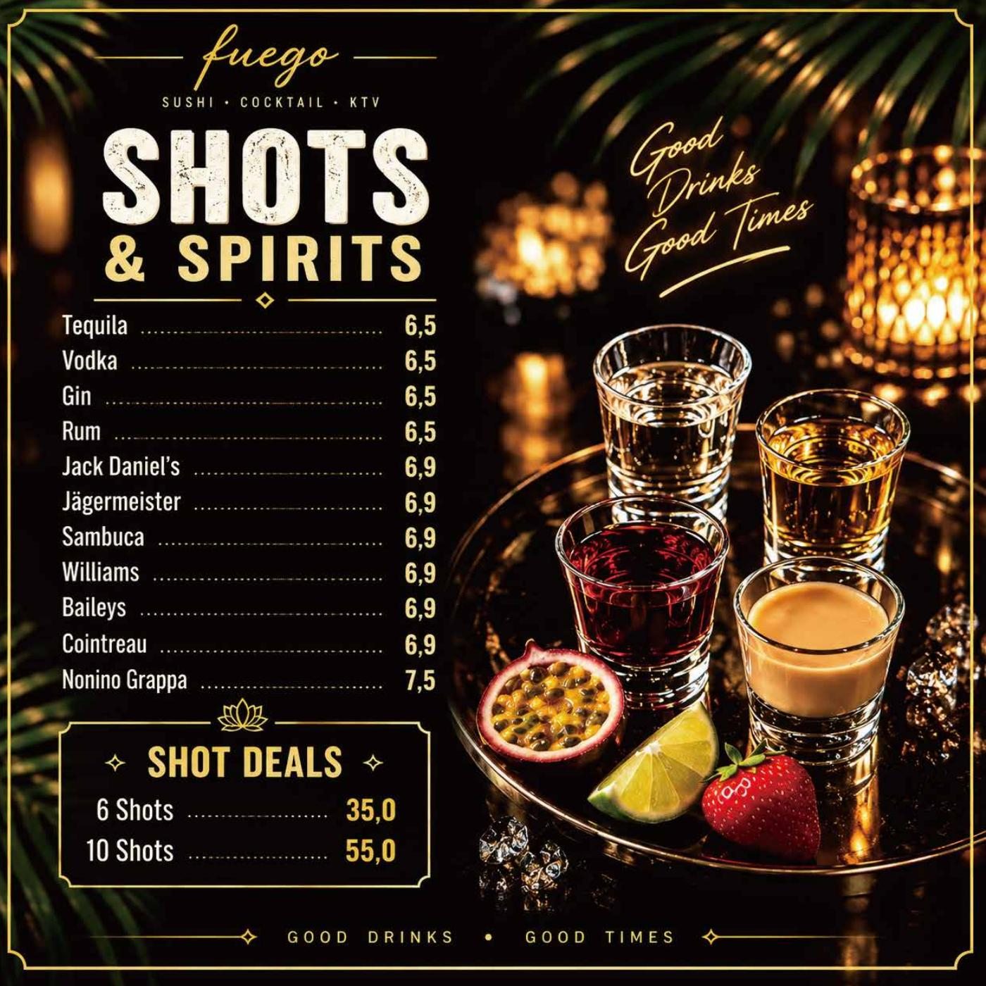 Shots & Spirituosen – Originalkarte, Seite 8